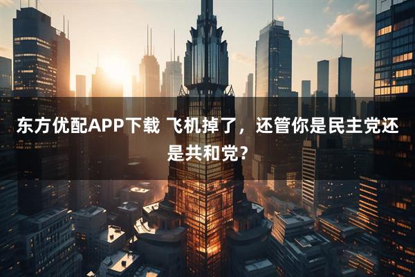 东方优配APP下载 飞机掉了，还管你是民主党还是共和党？